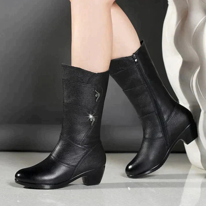 Bottes Élégantes en PU pour Femmes