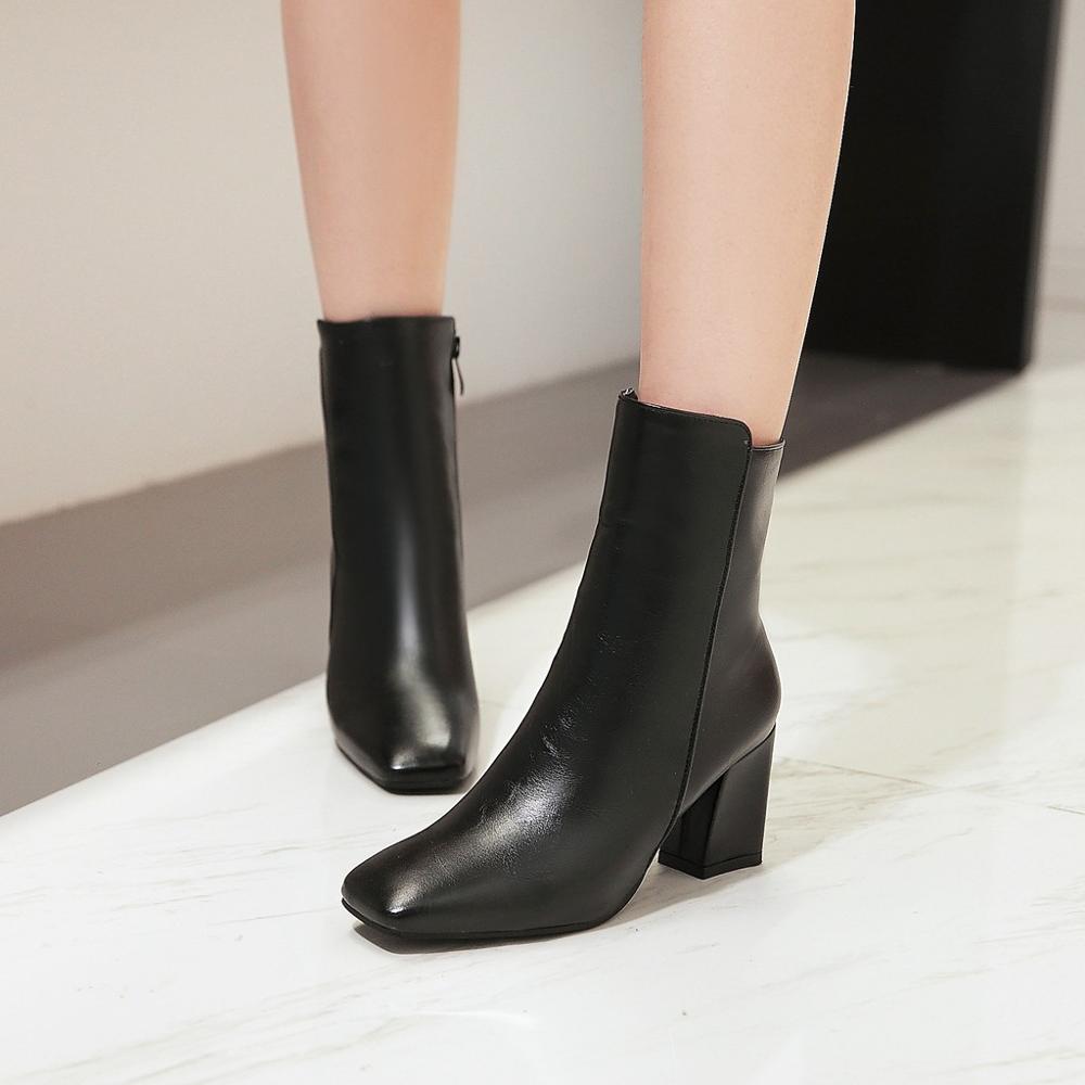 Bottines Élégantes à Talons Hauts en Rouge pour Femmes