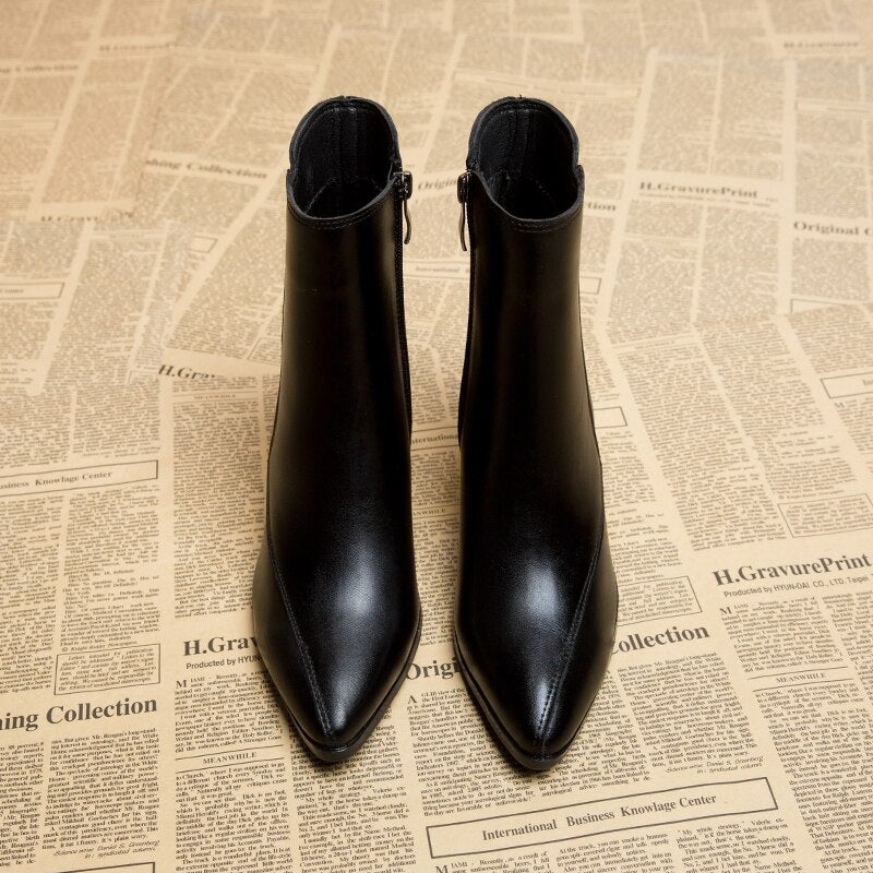 Bottines Élégantes en Noir pour Femmes