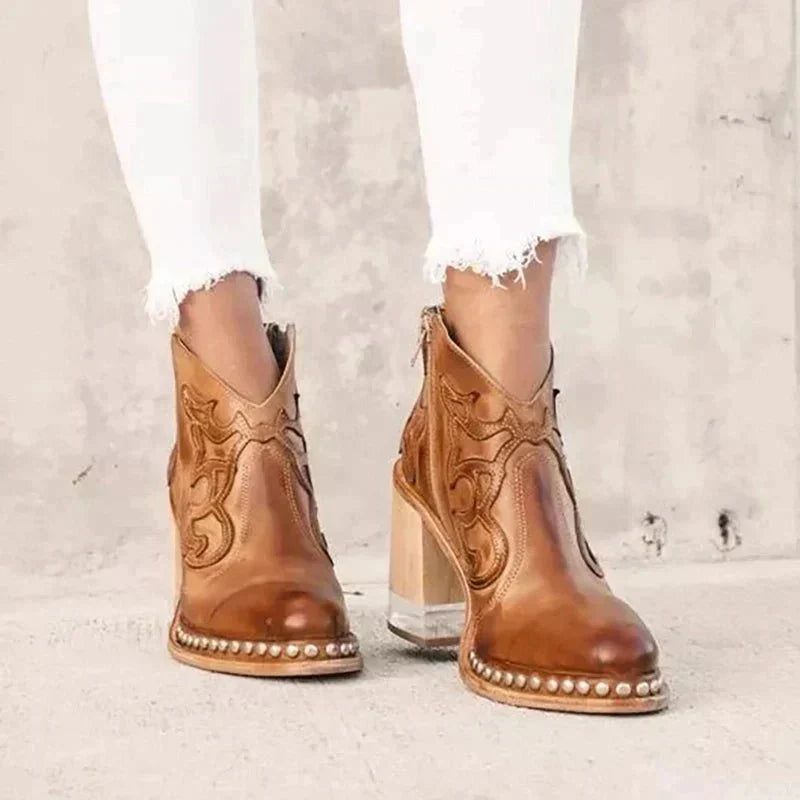 Bottines Élégantes en PU pour Femmes