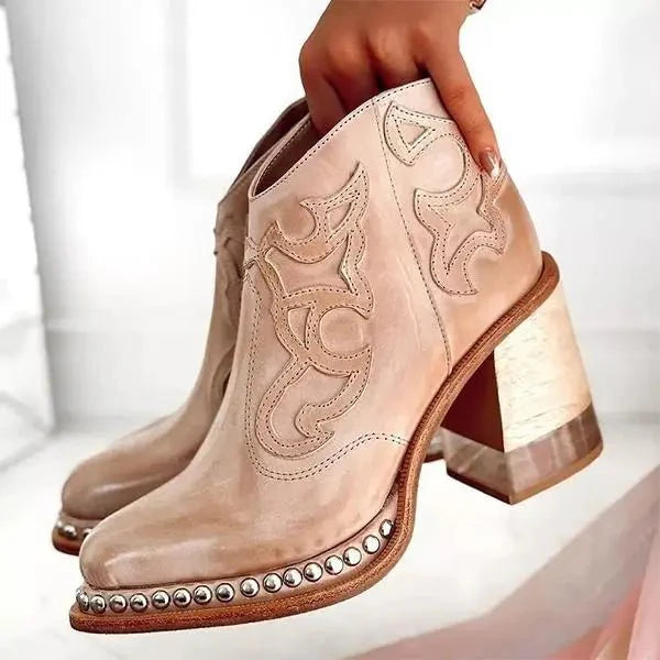 Bottines Élégantes en PU pour Femmes