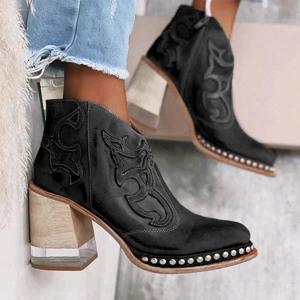 Bottines Élégantes en PU pour Femmes