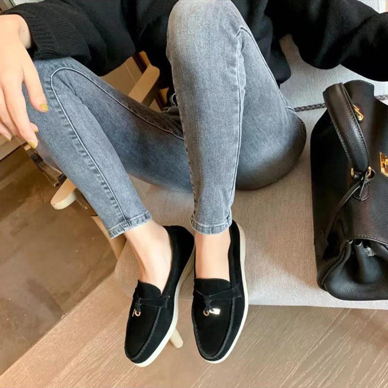 Mocassins Femmes Confortables en Cuir Synthétique - Loafers Femme Automnaux, Style Décontracté, Disponibles en 4 Couleurs