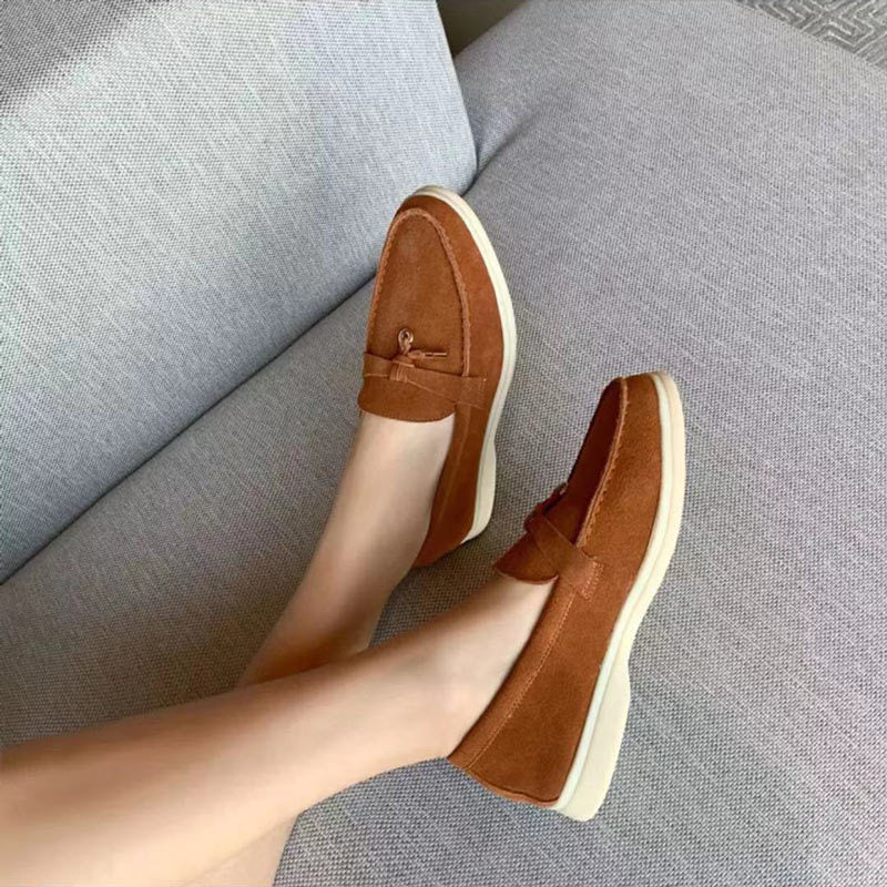 Mocassins Femmes Confortables en Cuir Synthétique - Loafers Femme Automnaux, Style Décontracté, Disponibles en 4 Couleurs