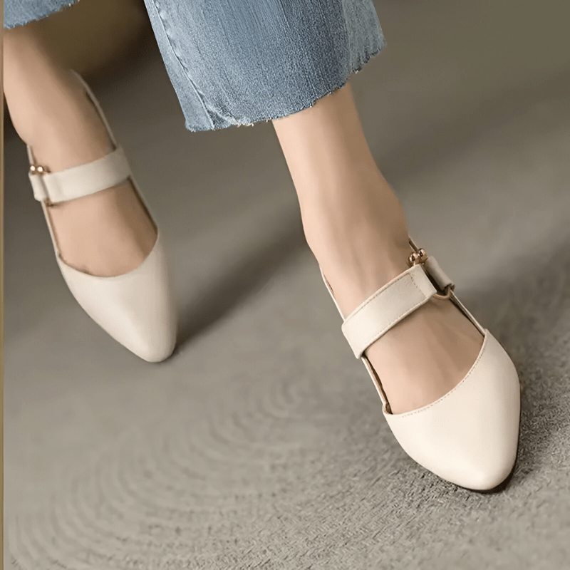 Chaussures Confortables à Talons Élargis pour Femmes