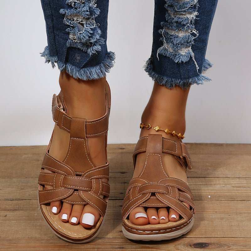Chaussures Confortables avec Velcro pour Femmes