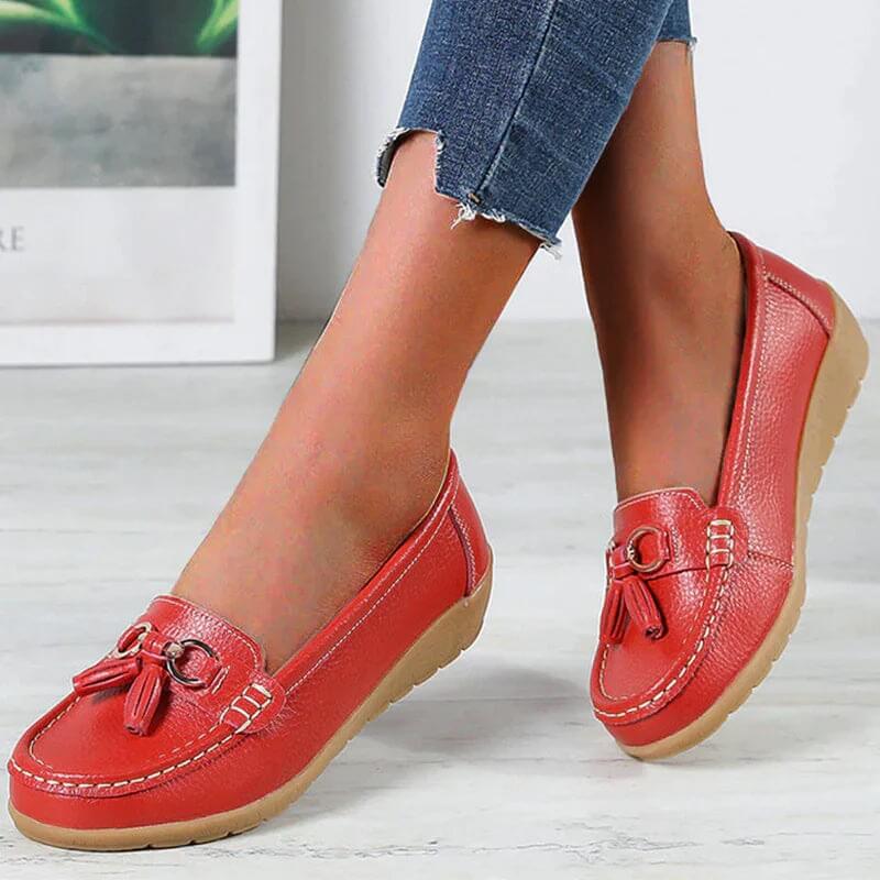 Chaussures Confortables en Cuir pour Femmes