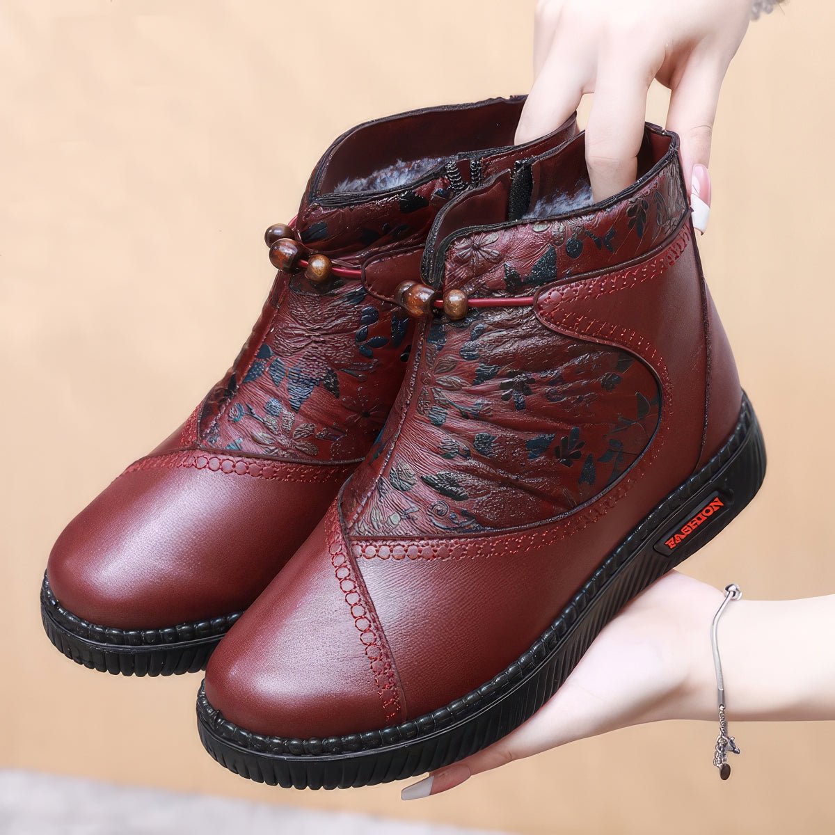 Chaussures Confortables en Cuir pour Femmes