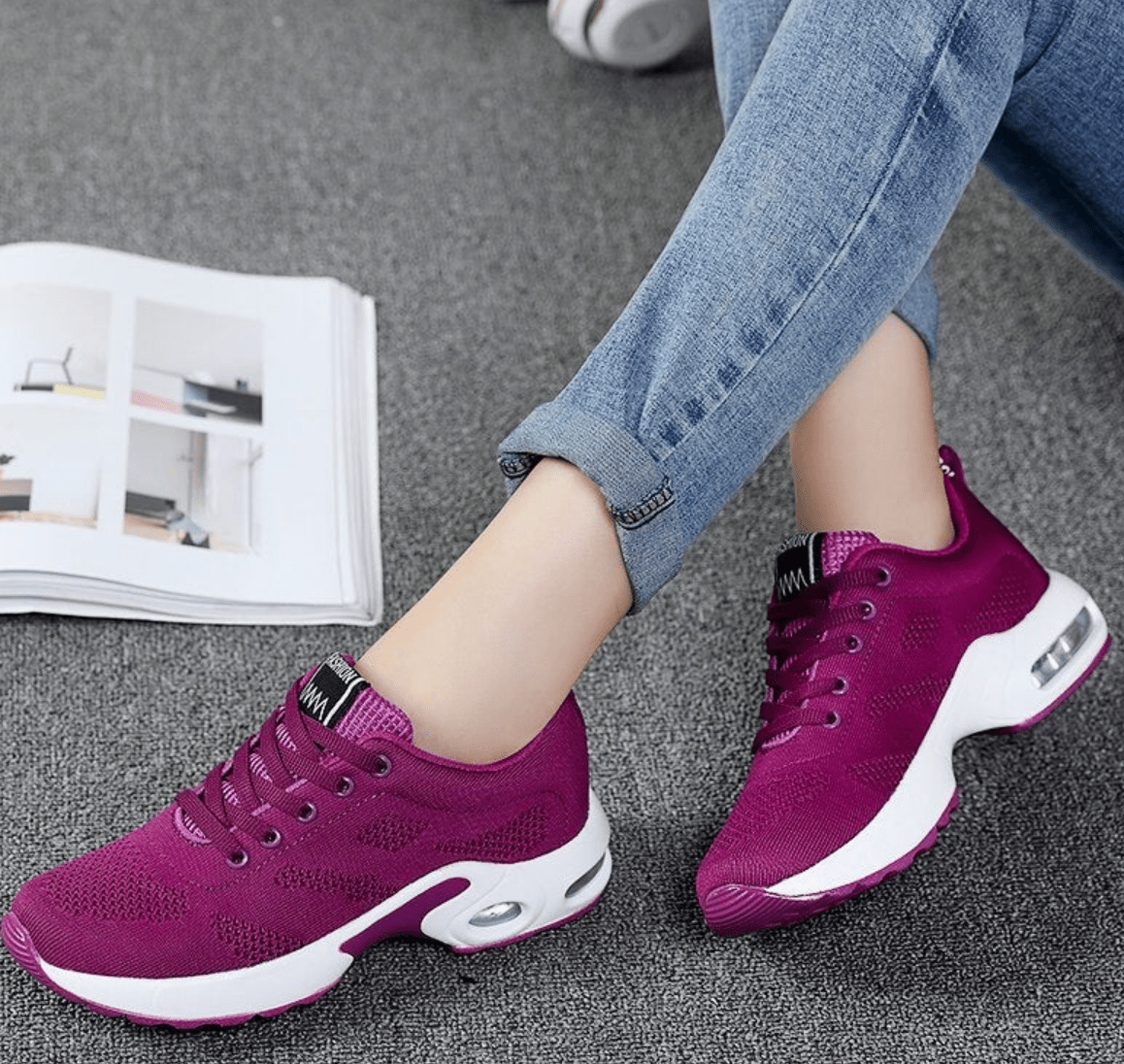 Chaussures Confortables en Maille pour Femmes