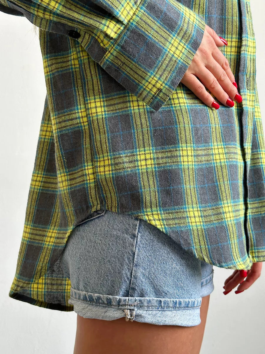 Chemise Femme En Flanelle Élégante
