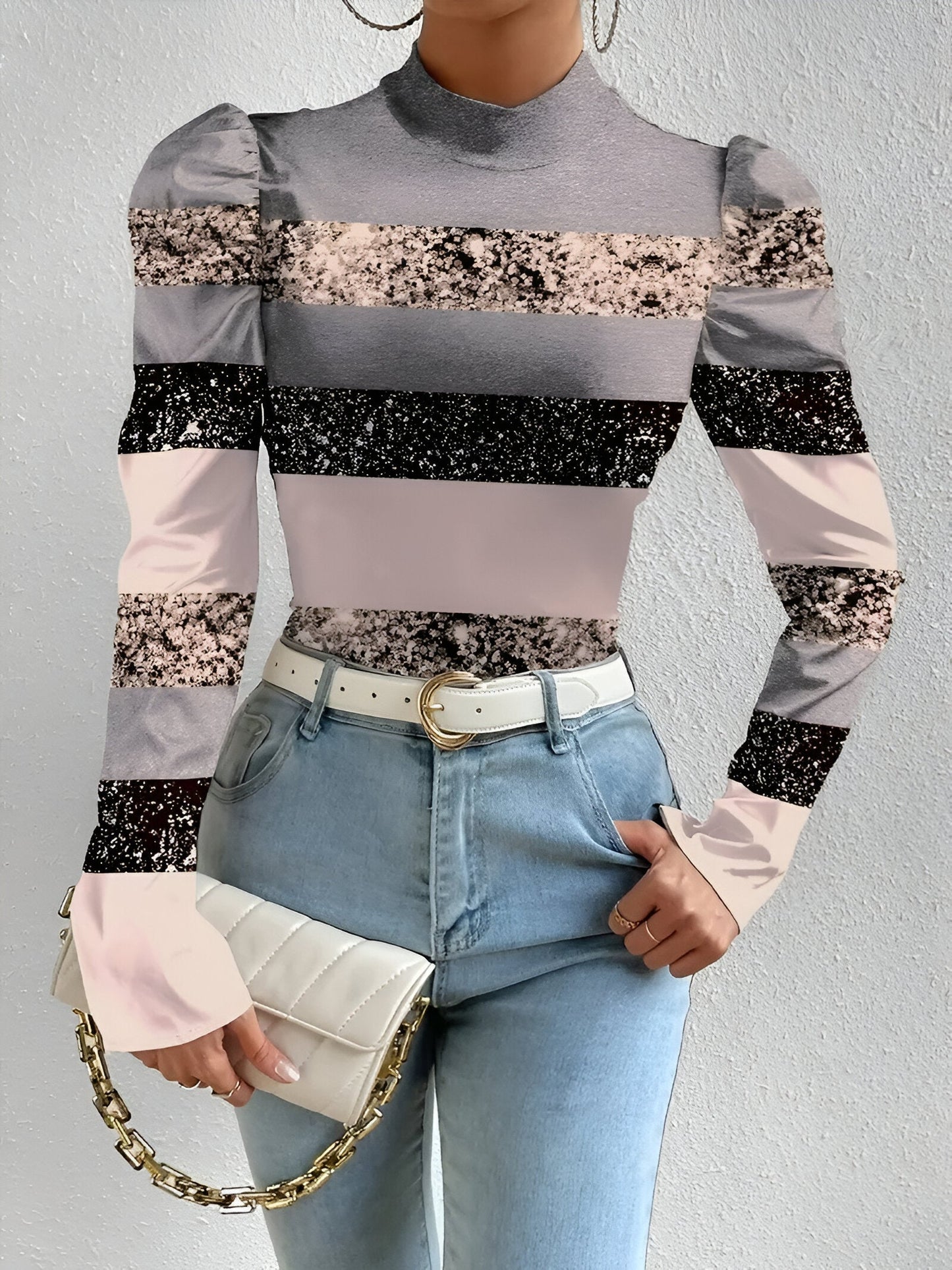Chemisier Fleuri Élégant Femme