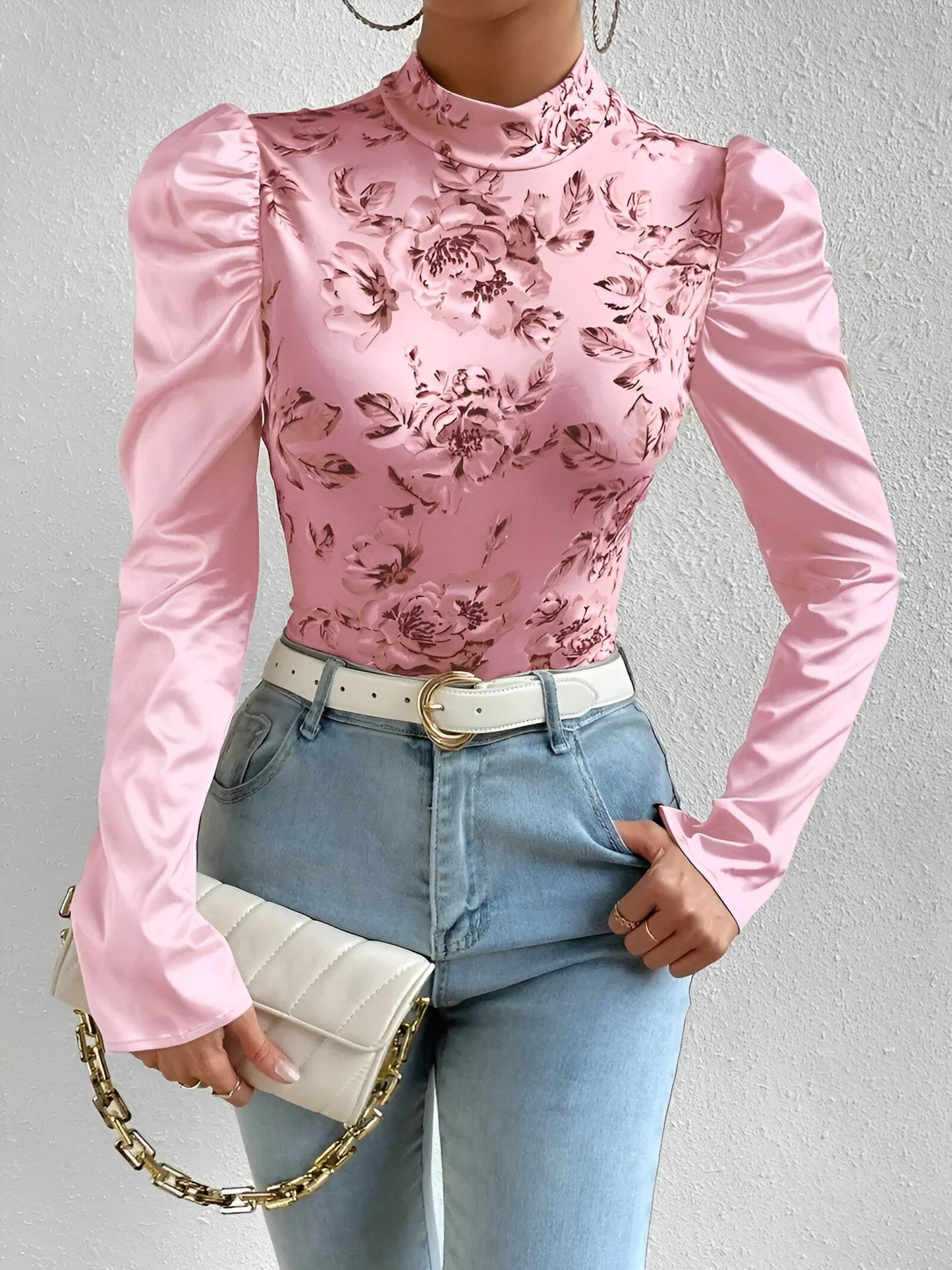 Chemisier Fleuri Élégant Femme