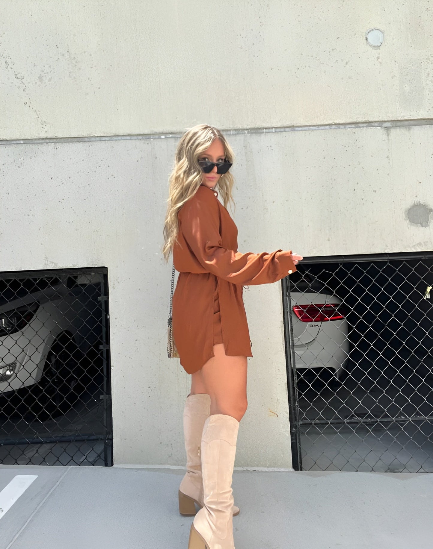 Chic Robe Combinaison Satinée Tendance pour Femmes