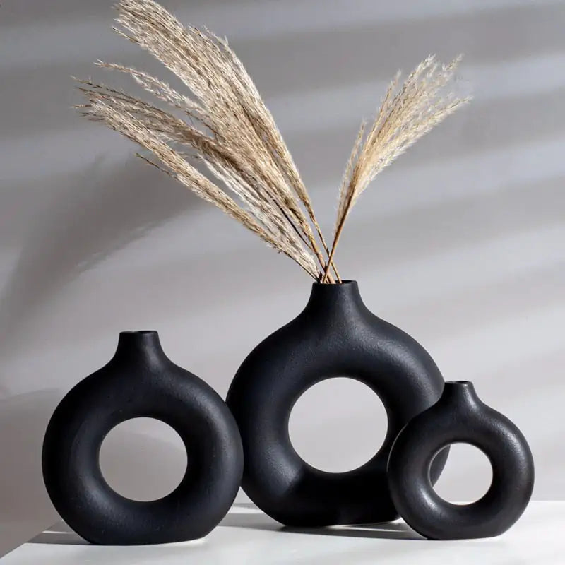 Vase Nordique Esmée – Vase de table en céramique élégante et moderne pour des intérieurs stylés