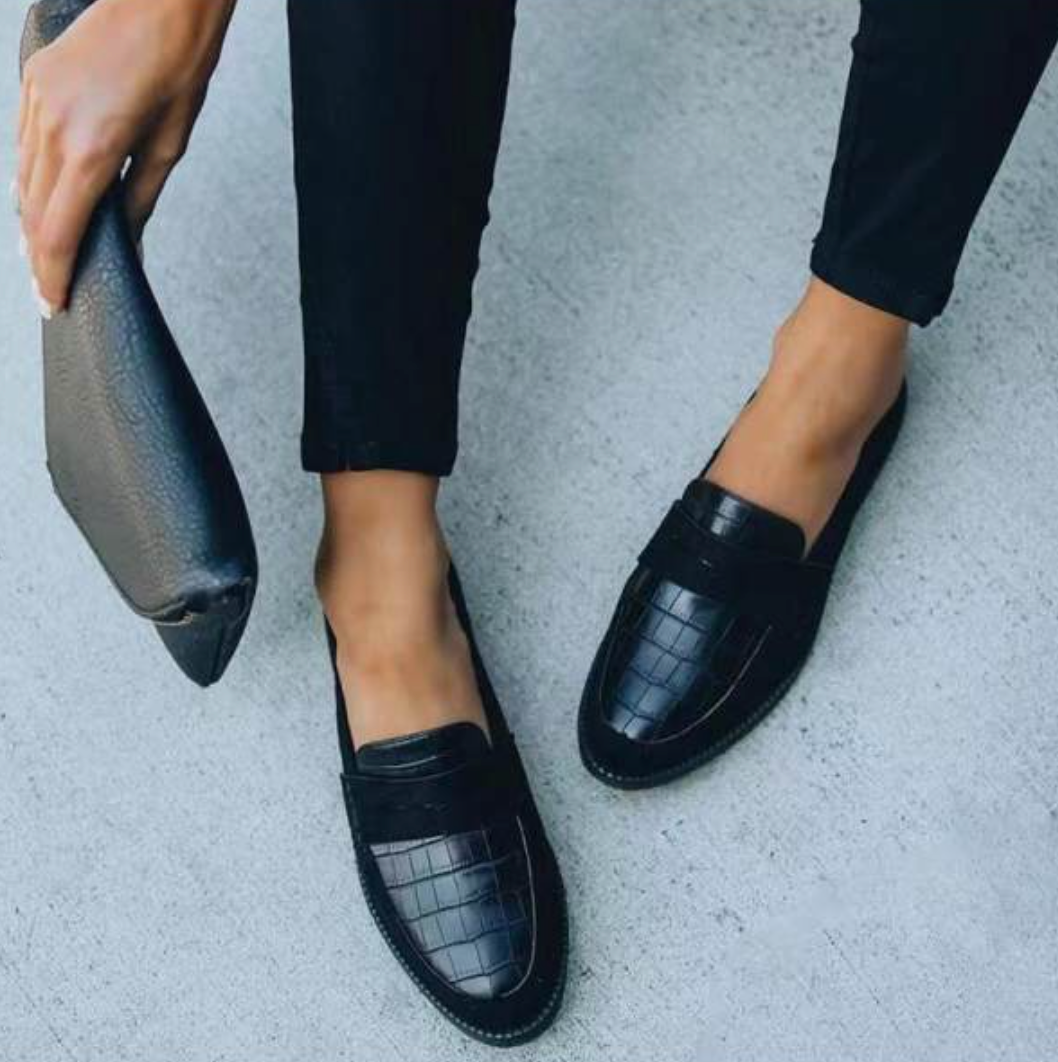 Chaussures Femme Élégantes Confortables Cuir Polyvalentes Taille 38 à 41