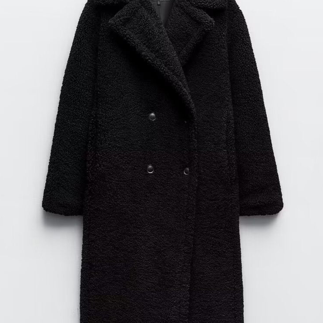 Vente élégante de la dame du manteau d'hiver