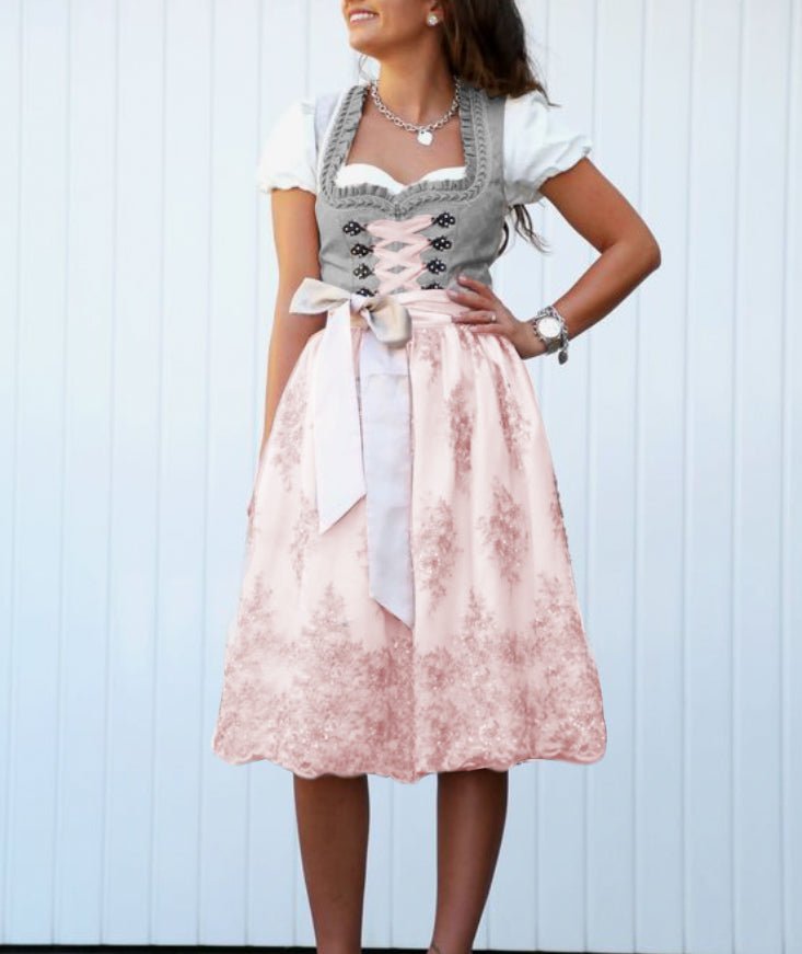 Ensemble Chic avec Robe et Schürze pour Femmes