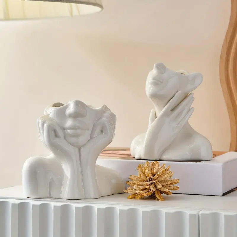 Vase crème unique et moderne