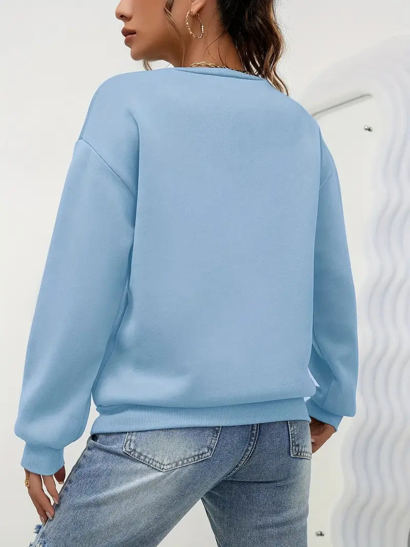 Sweat-shirt à imprimé coeur