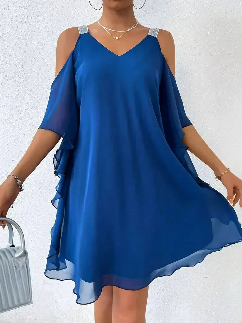 Robe Longue Élégante en Mousseline – Femme – Isalina