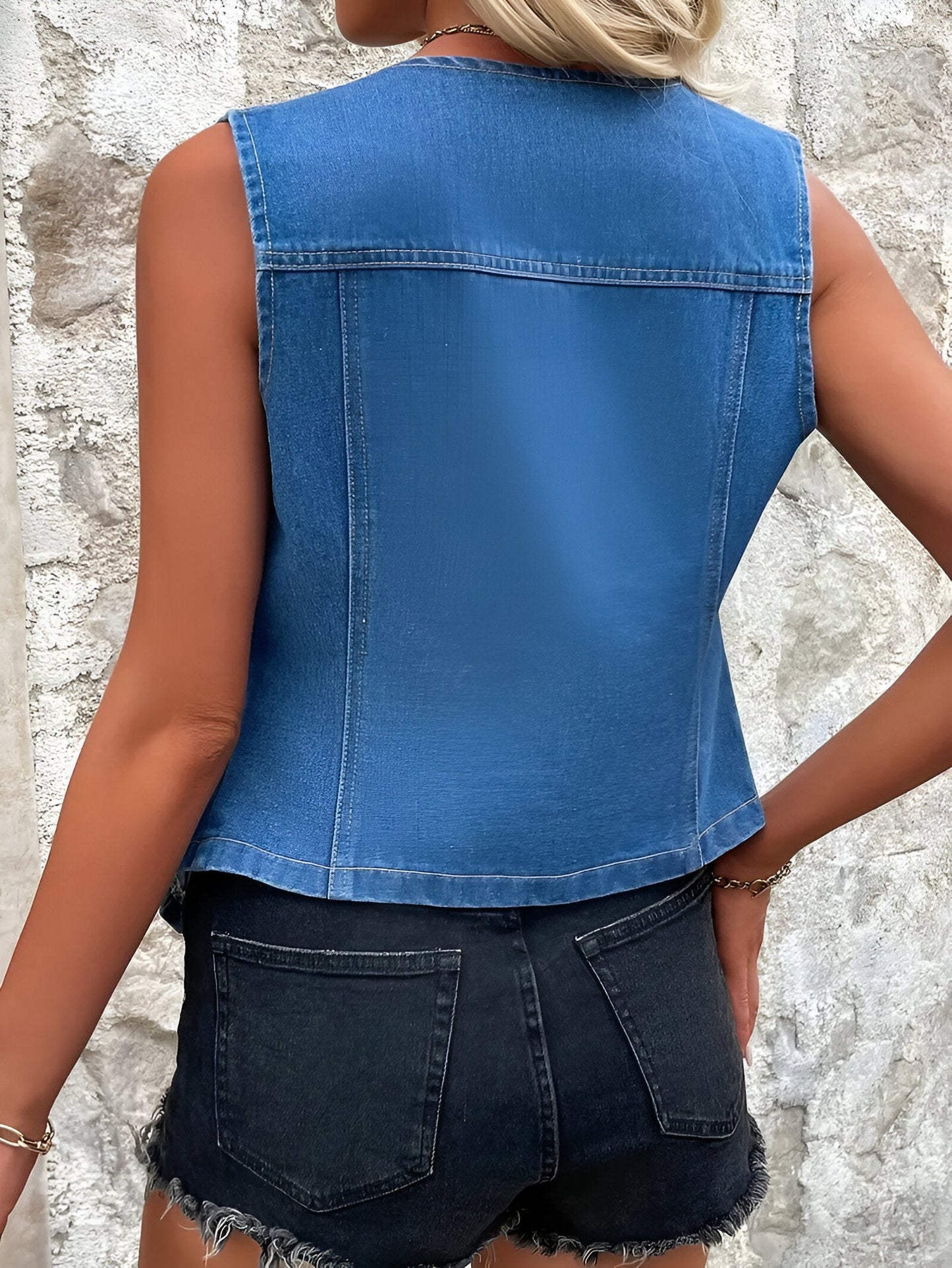Gilet Sans Manche Femme Élégant
