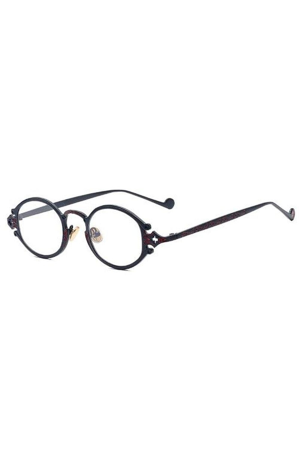 Lunettes de soleil ovales couleur or