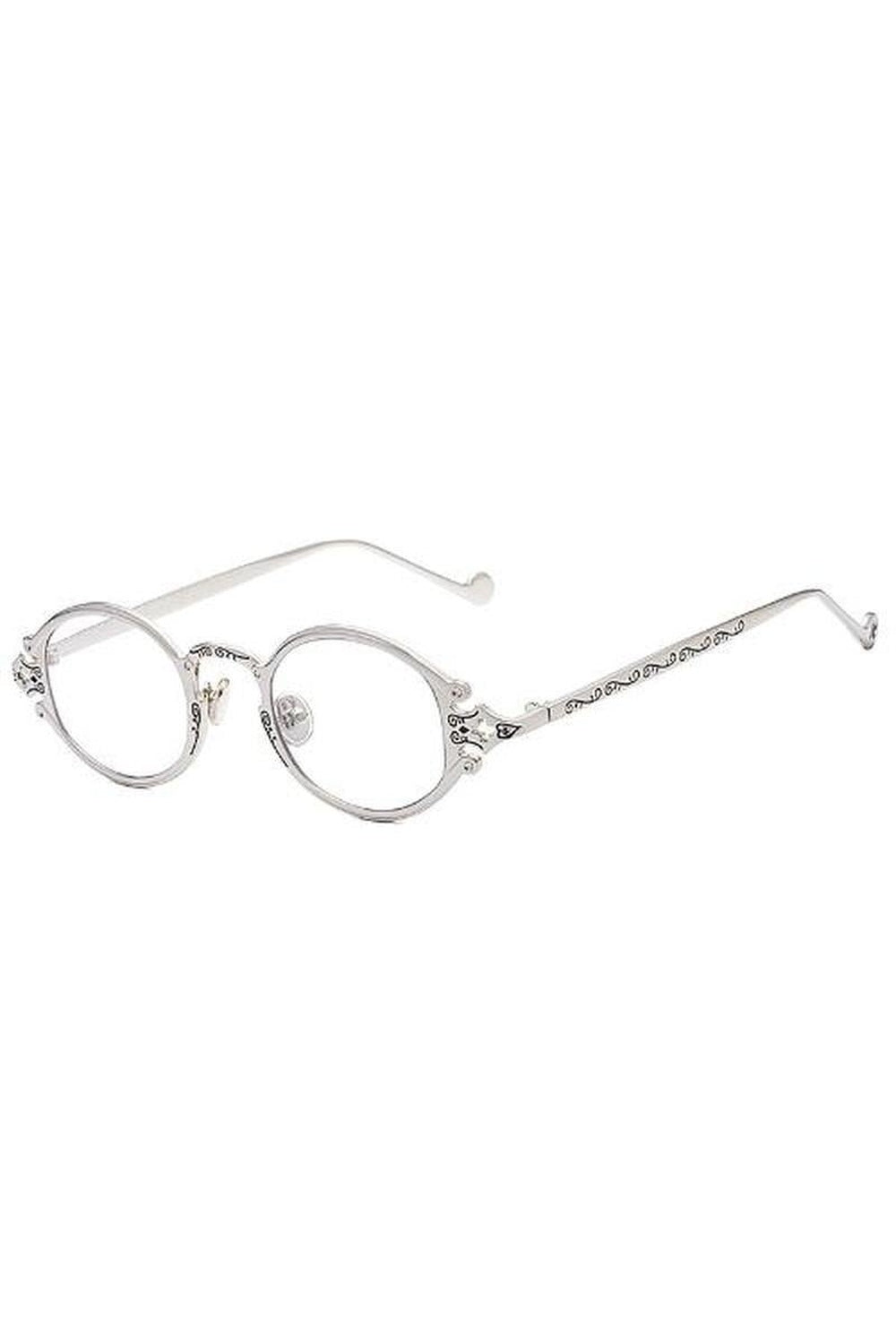 Lunettes de soleil ovales couleur or