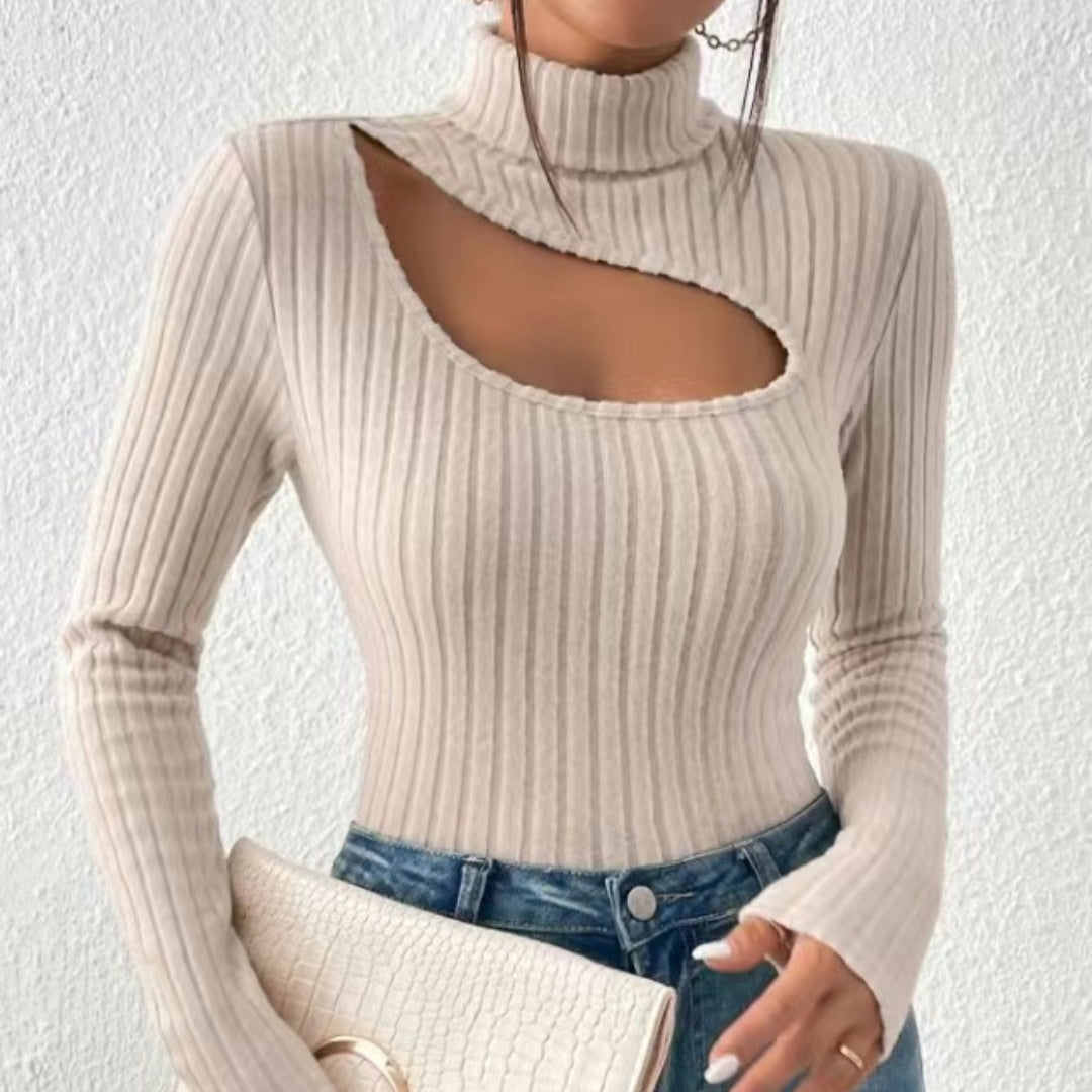 Haut Élégant Femme Manches Longues