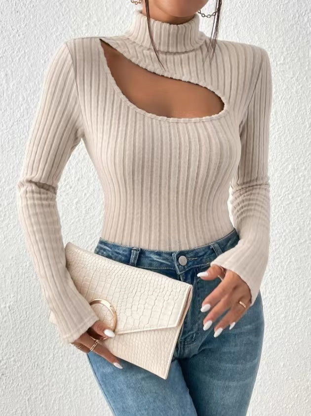 Haut Élégant Femme Manches Longues