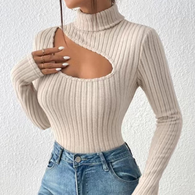 Haut Élégant Femme Manches Longues