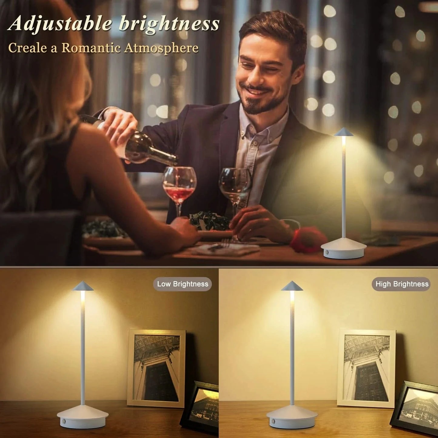 Lampe LuxeGlow Élégance Sans Fil
