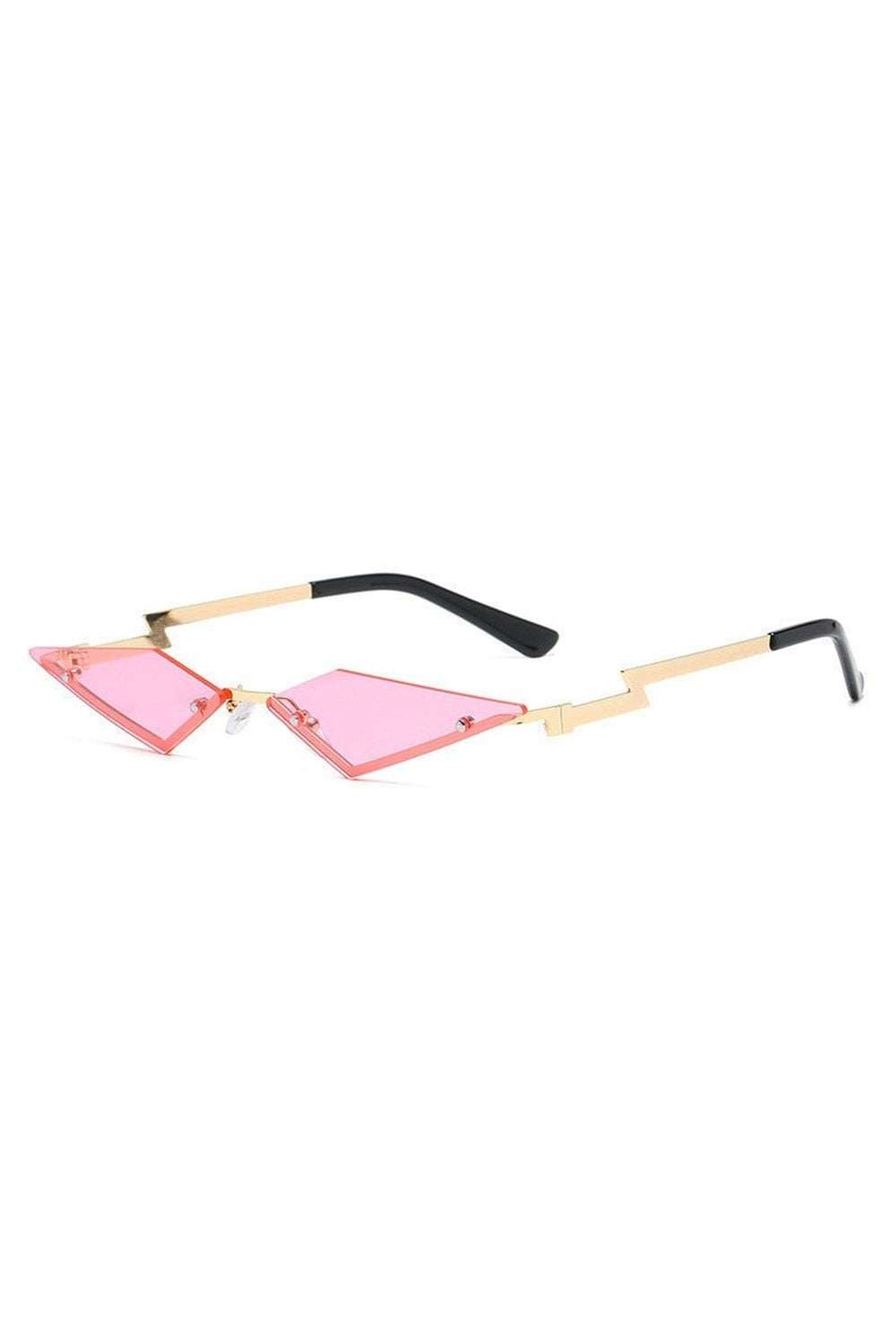 Lunettes de soleil irrégulières sans monture
