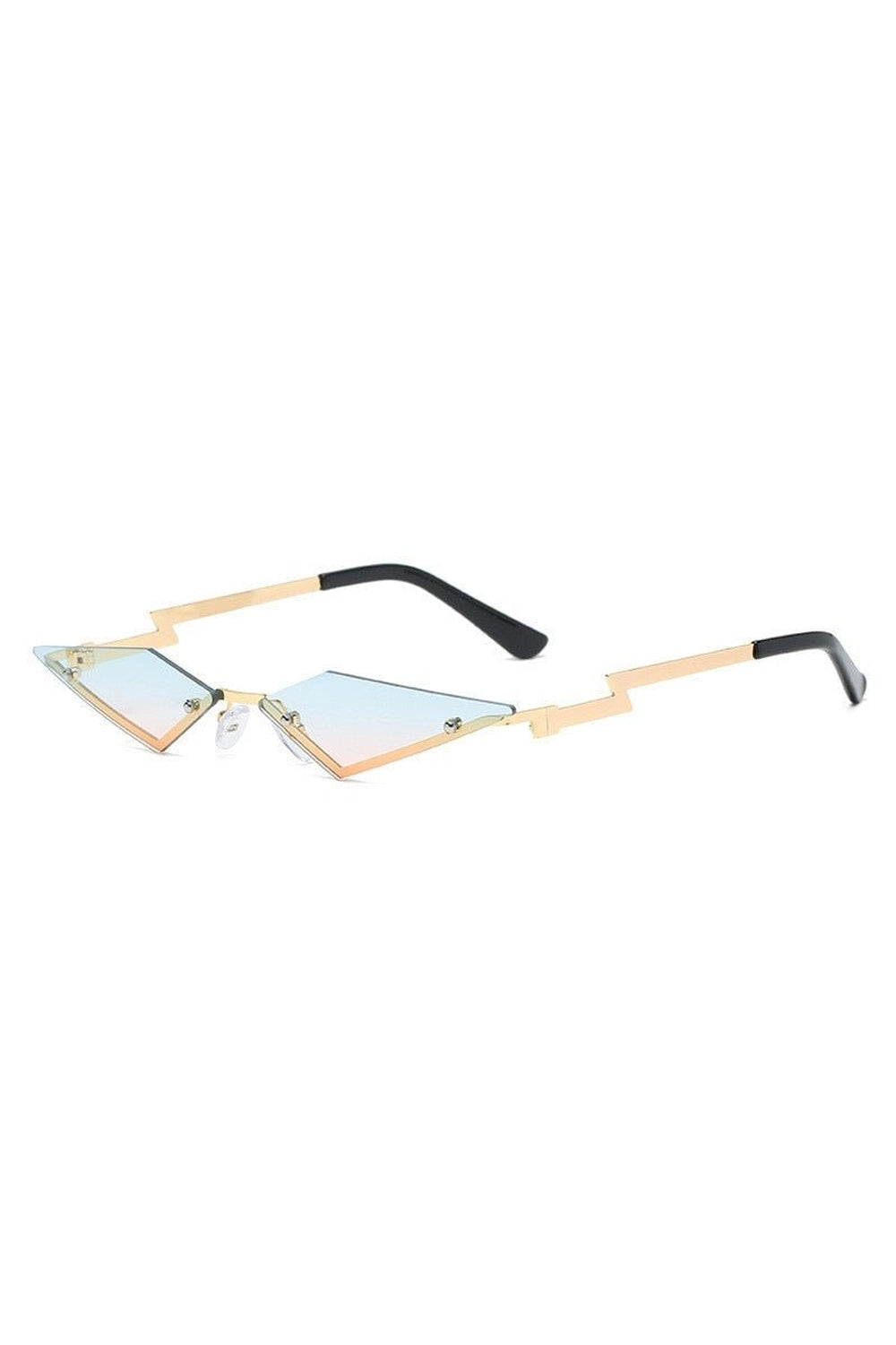 Lunettes de soleil irrégulières sans monture