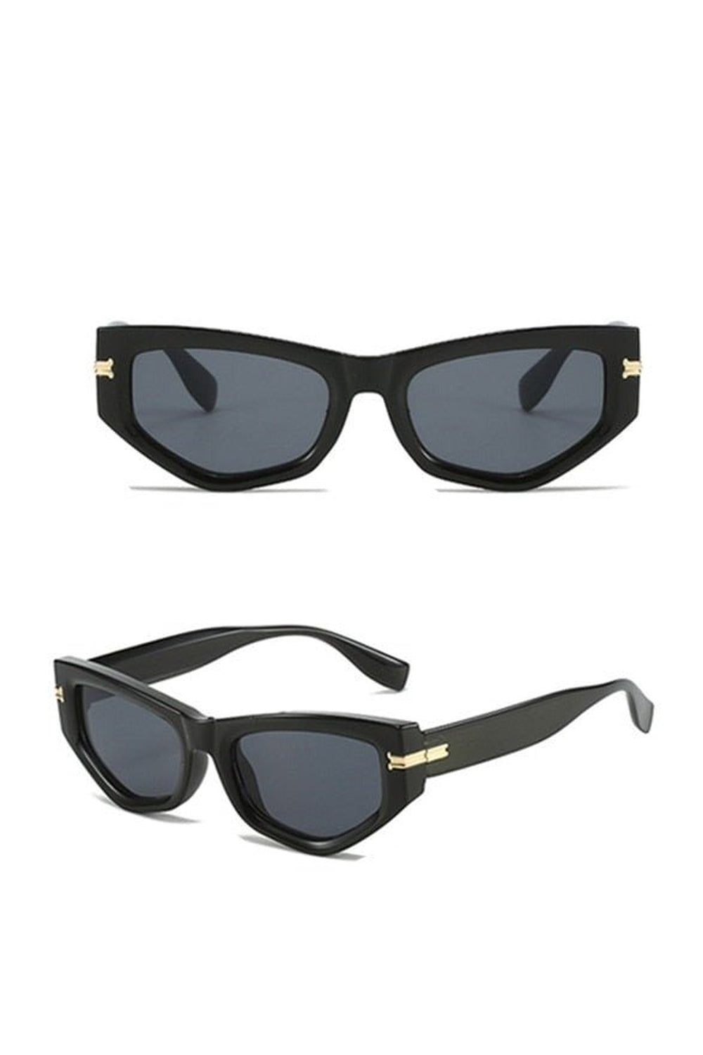Lunettes de soleil œil de chat à dégradé irrégulier