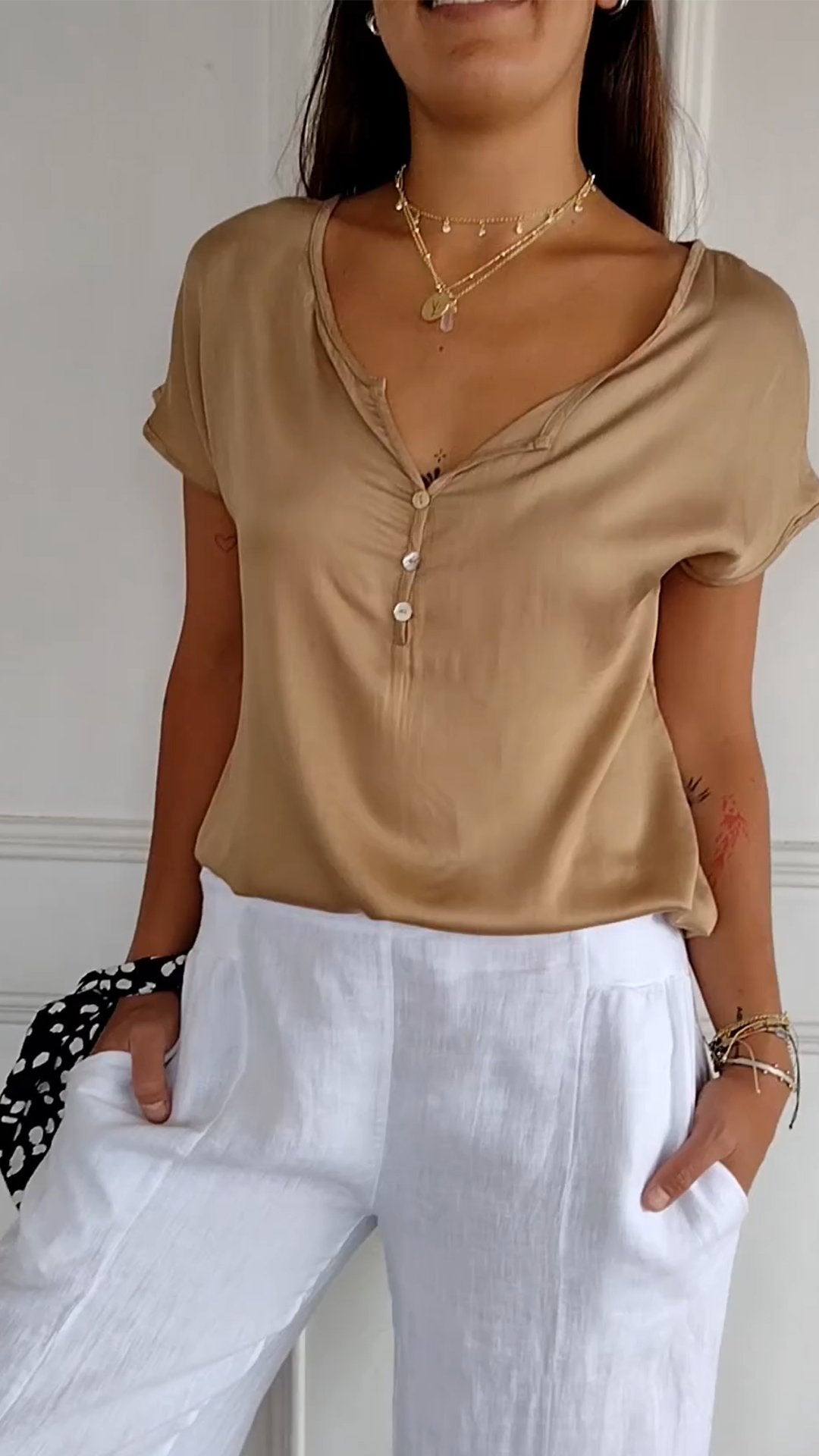Tee Shirt Blanc Femme | Vêtements D'été Pour Femmes | Mia