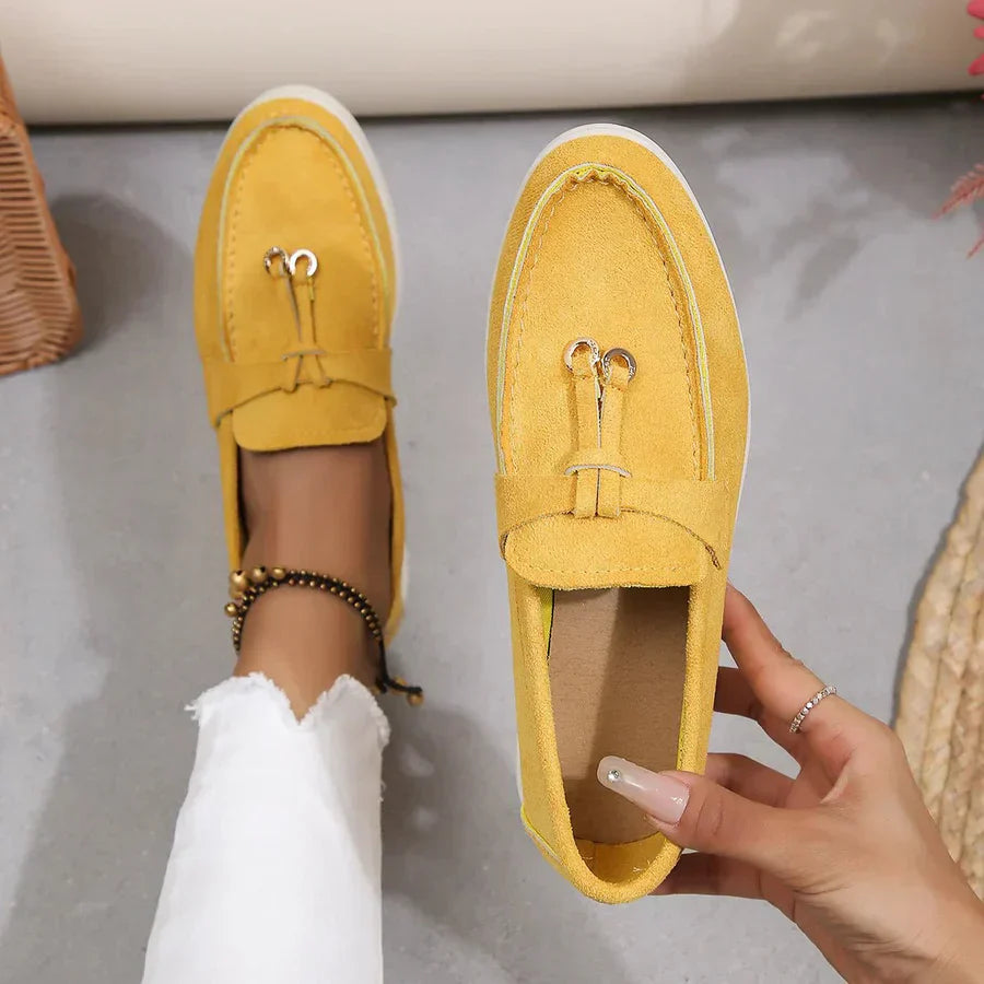 Chaussures pour Femmes Confortables à Enfiler, Design Décontracté, Semelle Légère et Flexible, Idéales pour Quotidien et Loisirs