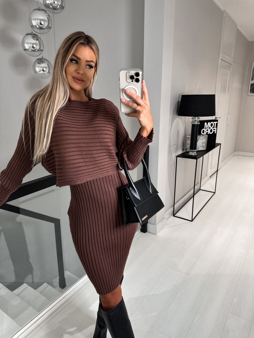 Sophie - Robe Sans Manches Avec Pull Assorti