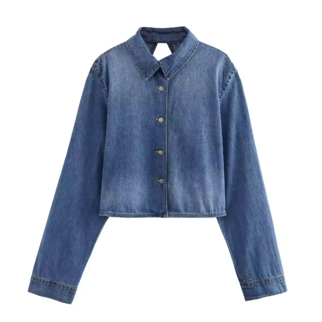 Veste de dame courte avec boutons