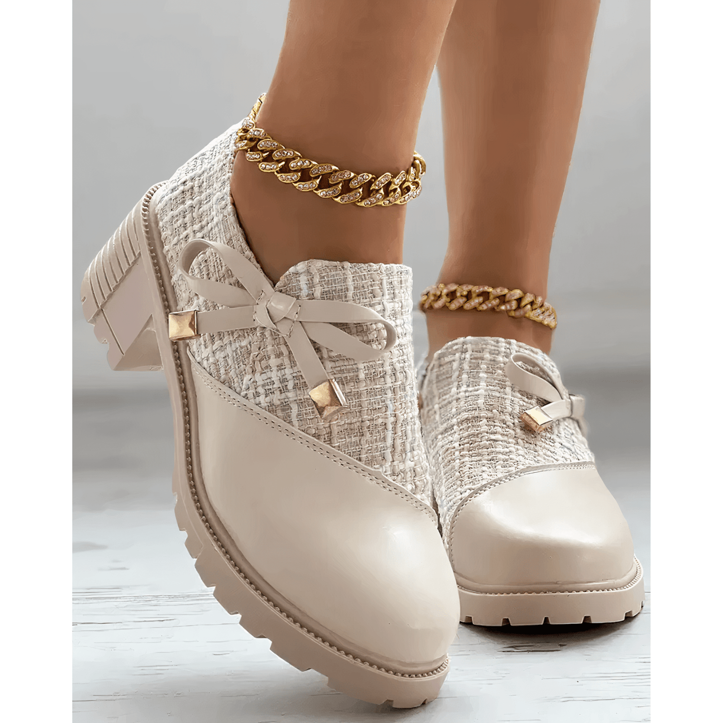Mocassins Élégants à Talons pour Femmes