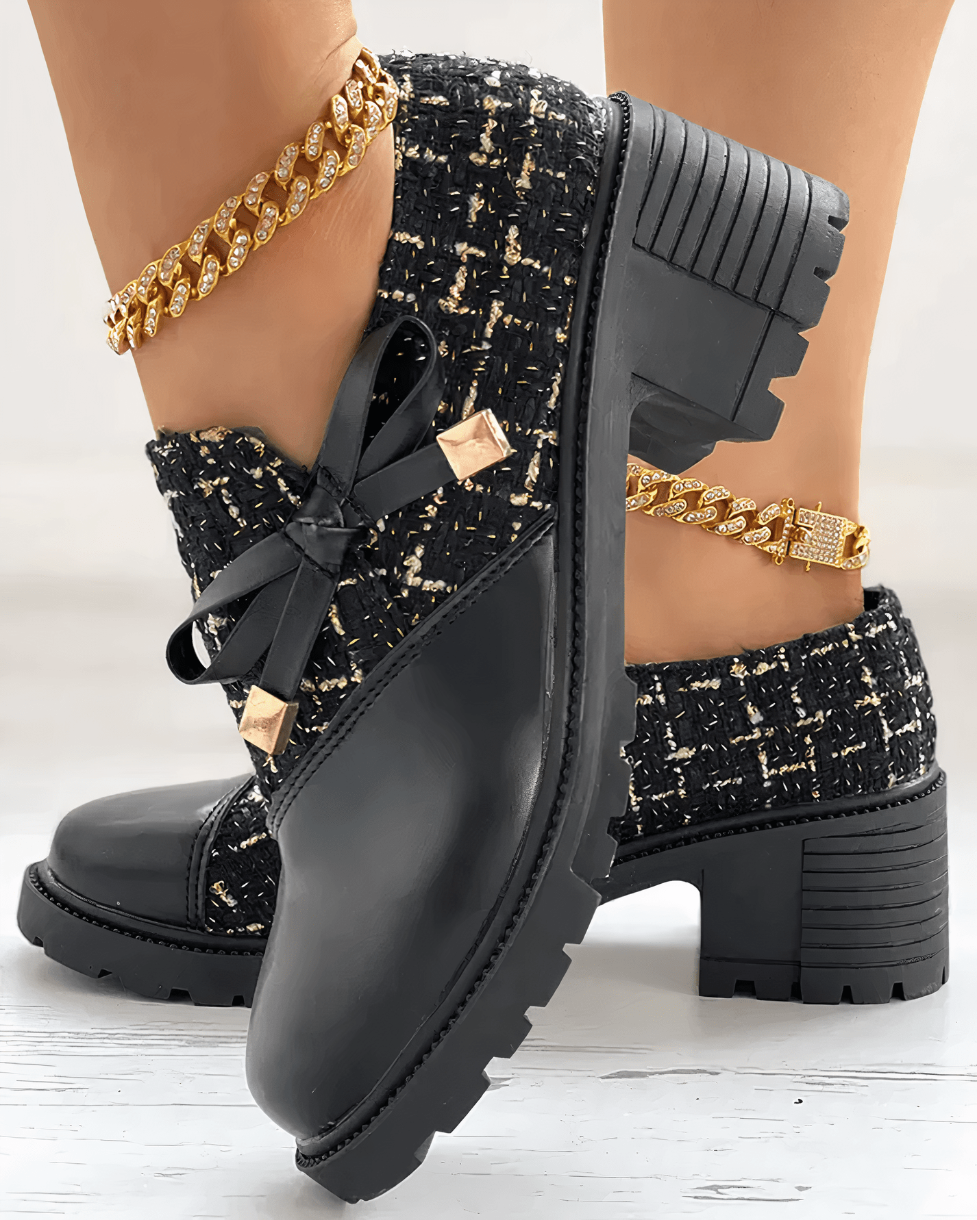 Mocassins Élégants à Talons pour Femmes