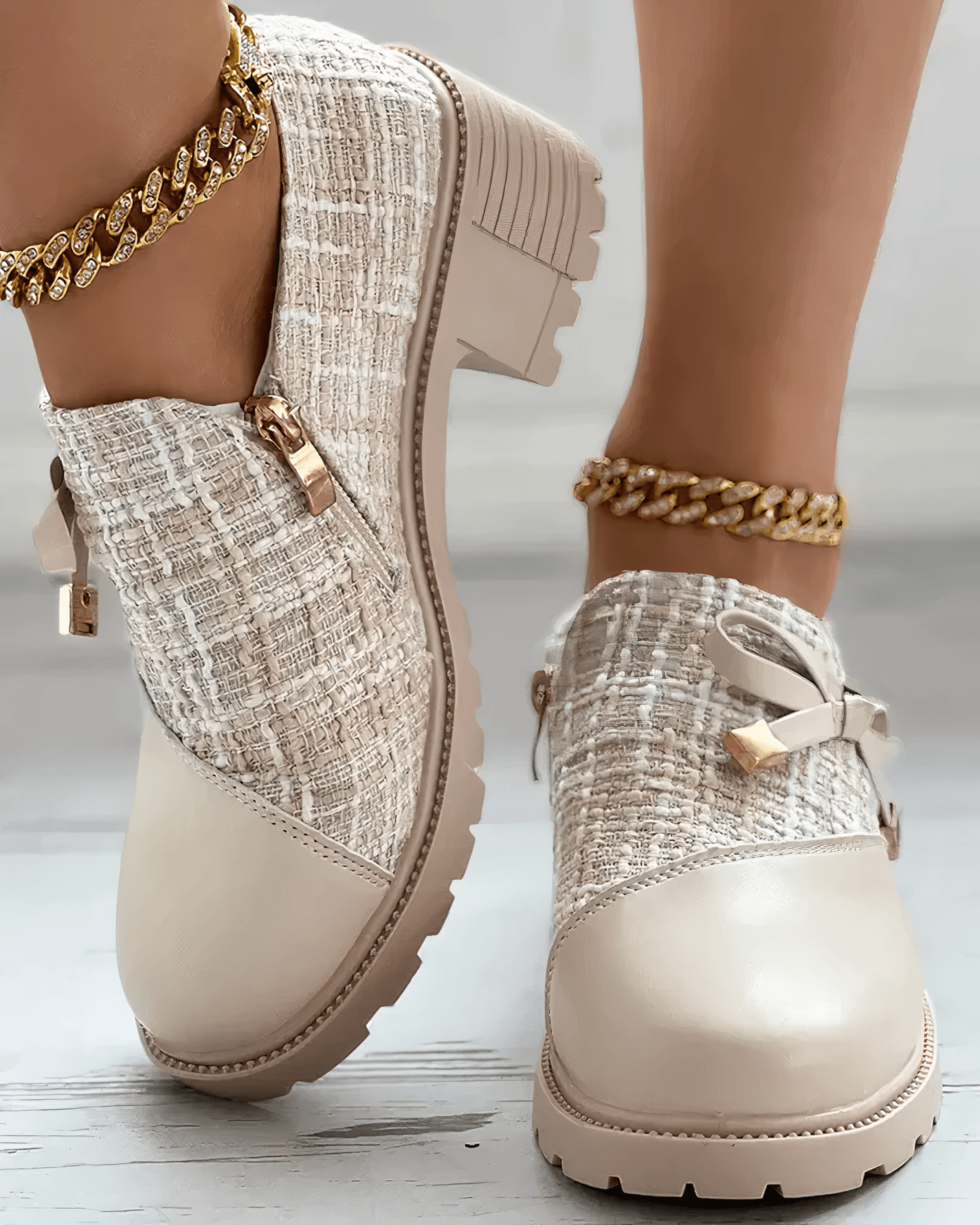 Mocassins Élégants à Talons pour Femmes