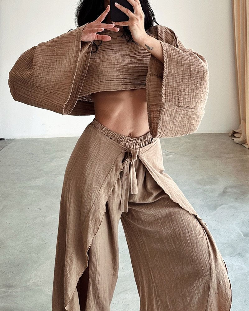 Élise - Ensemble élégant de haut et de pantalon