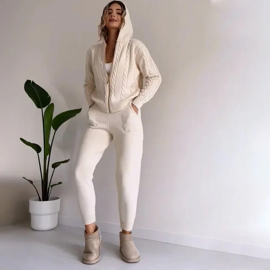 Ensemble Chaud Deux Pièces pour Femmes | Confortable