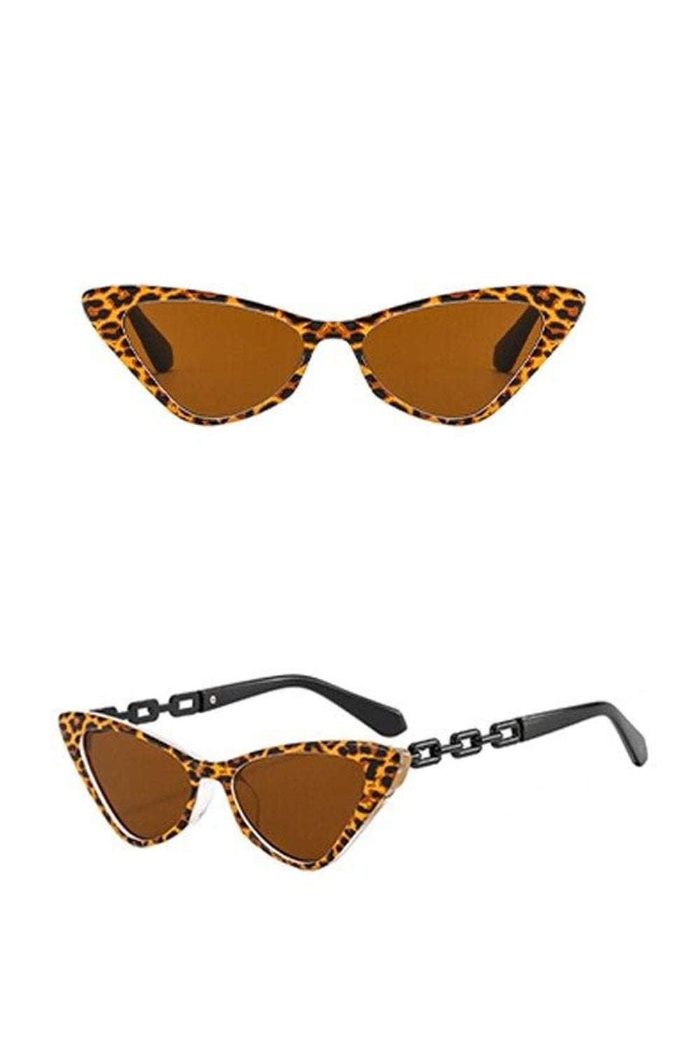 Lunettes de soleil œil de chat multicolores