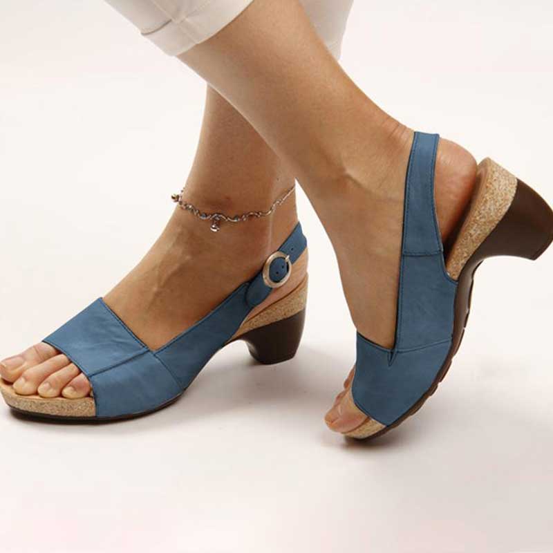 Variant image for Sandales Orthopédiques Femme Élégantes et Confortables en Cuir Synthétique Taille 36-41-21