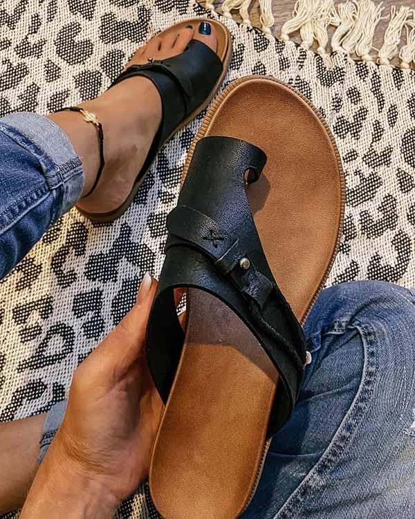 Sandales Femme Orthopédiques Confortables Élégantes en Cuir Synthétique, Taille 36 à 41
