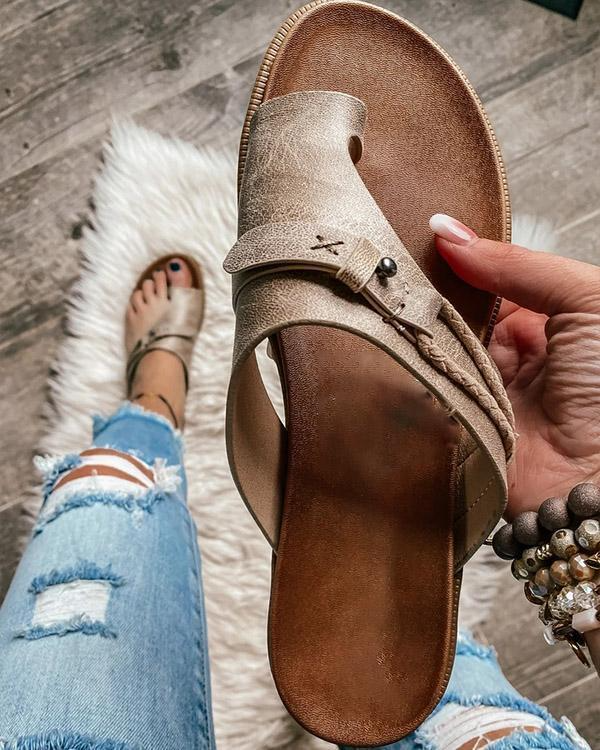 Sandales Femme Orthopédiques Confortables Élégantes en Cuir Synthétique, Taille 36 à 41