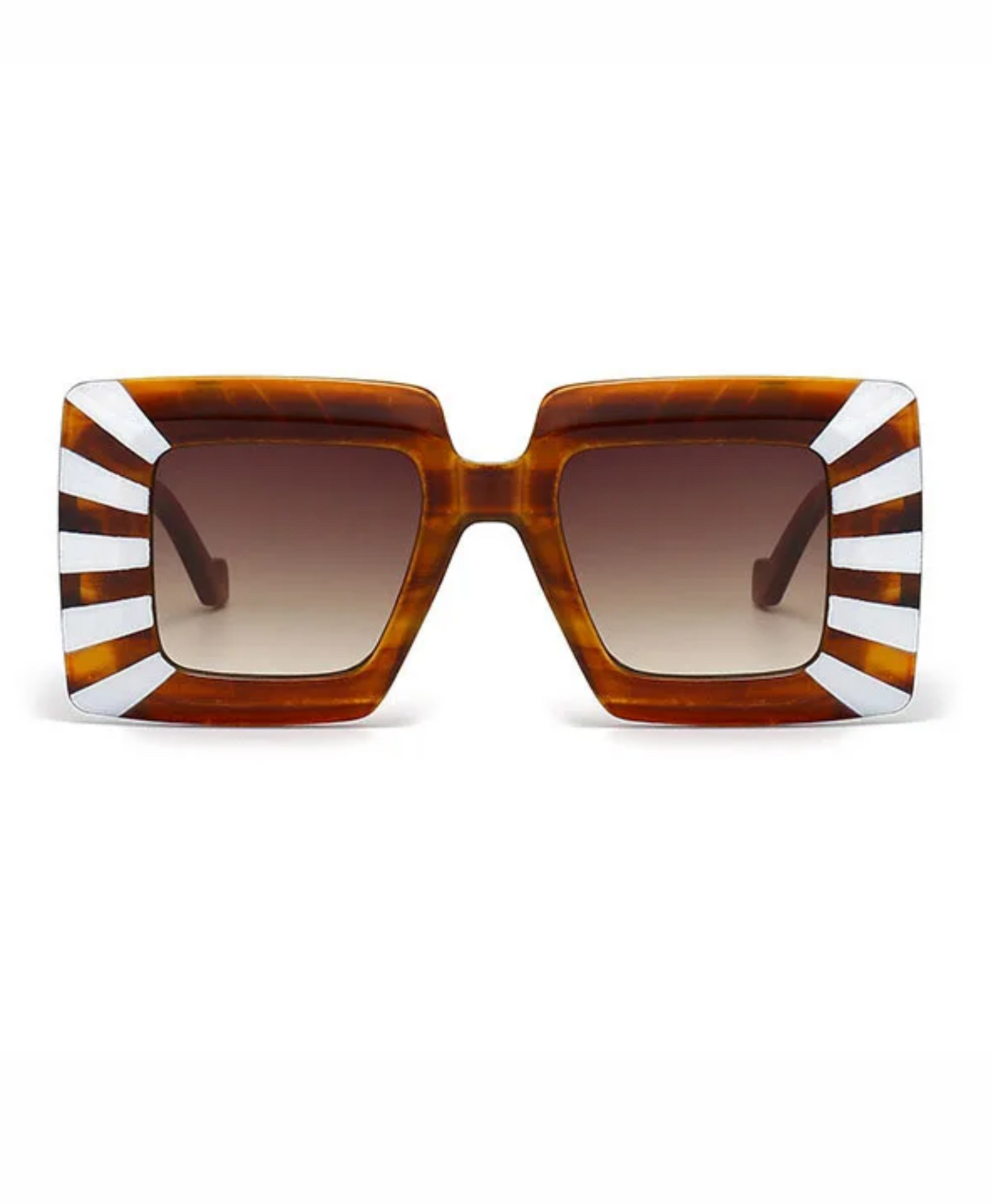 Lunettes de soleil carrées vintage surdimensionnées