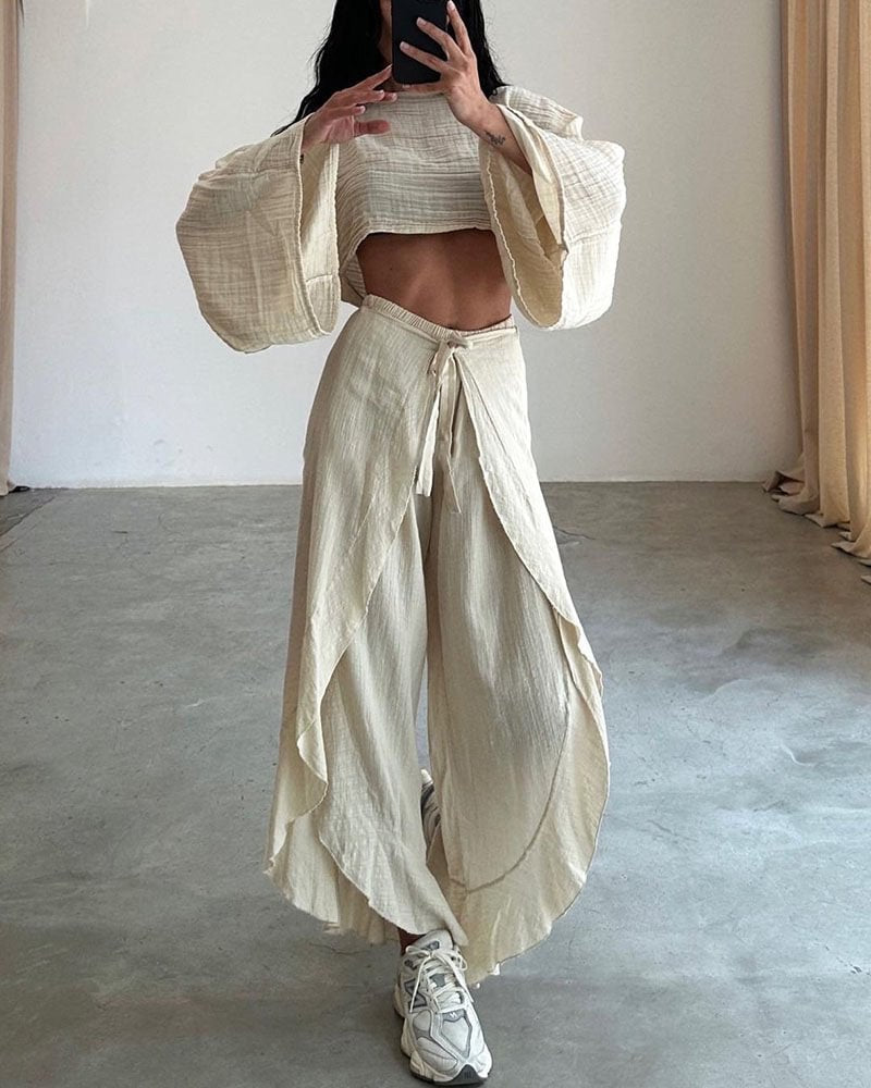 Élise - Ensemble élégant de haut et de pantalon