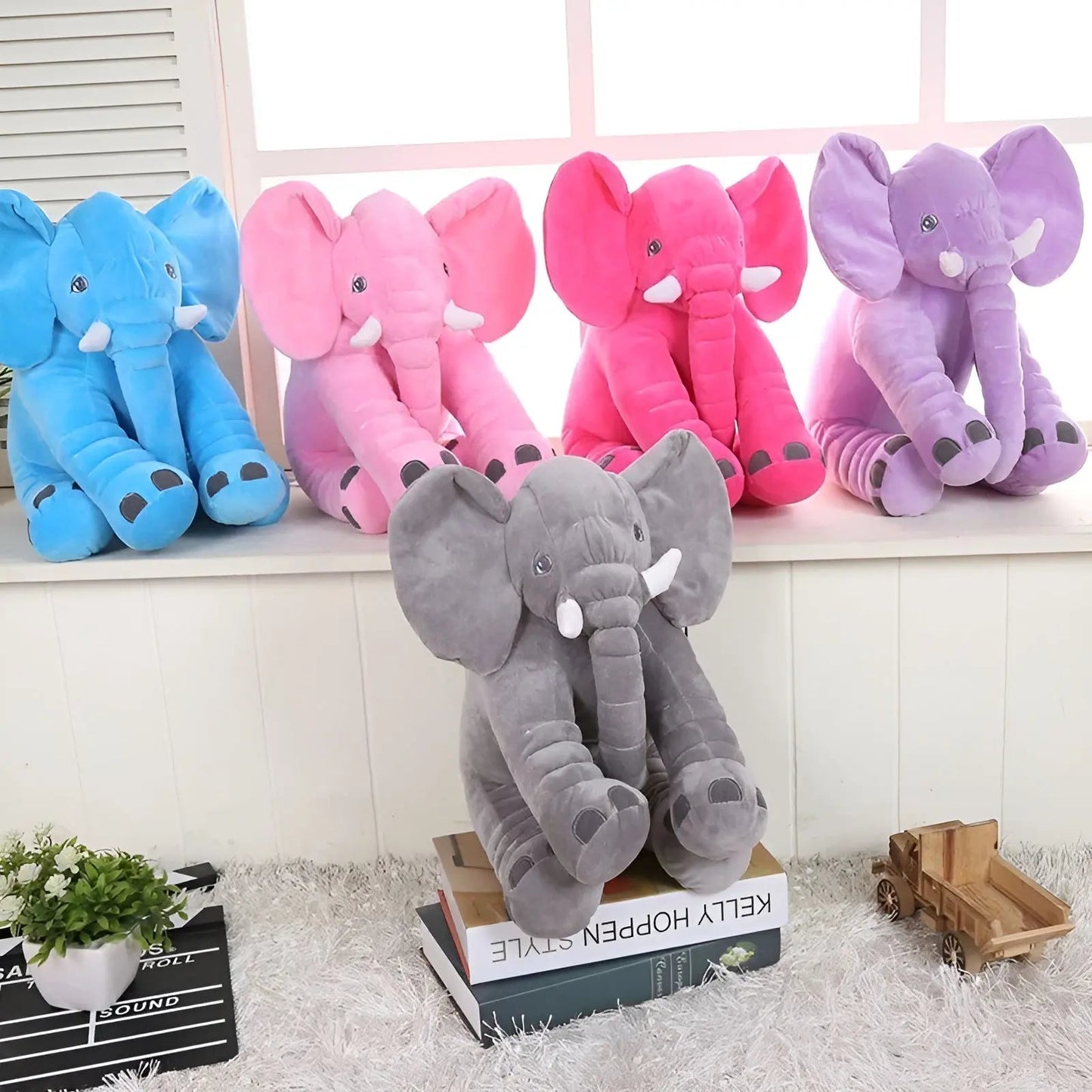 Coussin Éléphant Doux